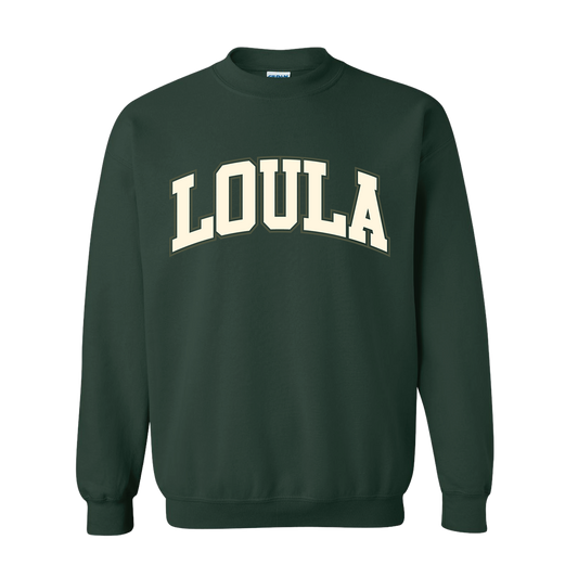 Loula Collegiate Crewneck Sweatshirt